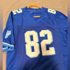 Blue Football Jersey with Number 82